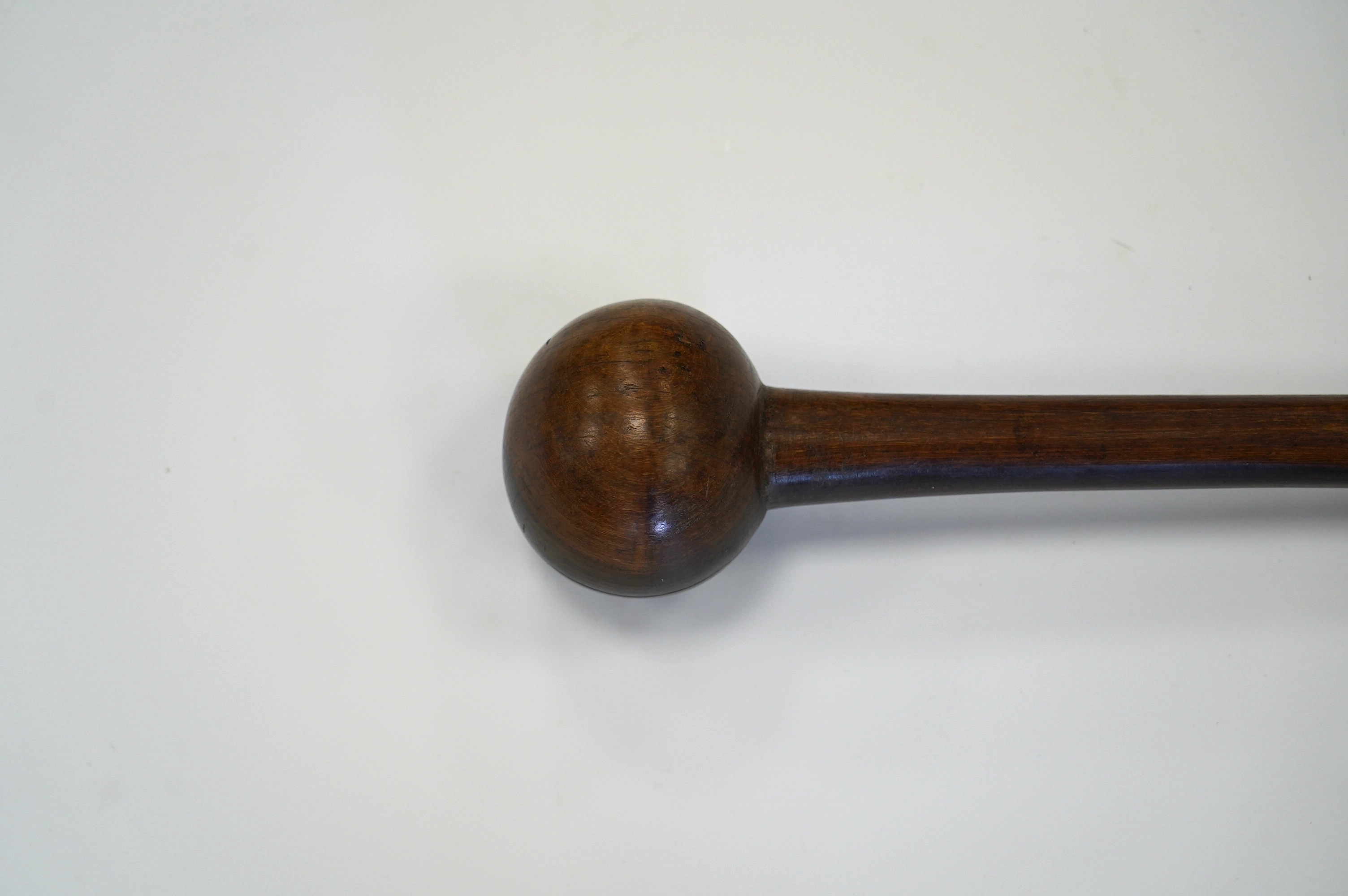 An African ebony Knobkerrie, 70cm. Condition - good.
